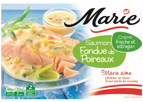 Saumon fondue de poireaux