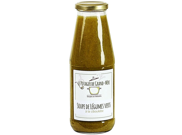 Soupe De Legumes Verts A La Ciboulette