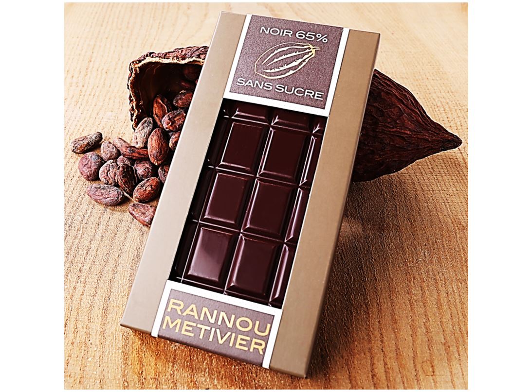 Chocolat Noir 65% De Cacao Sans Sucre