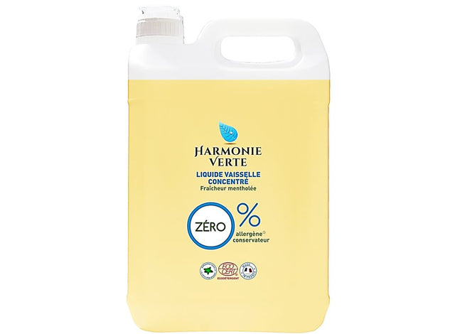 Liquide Vaisselle Concentre Fraicheur Mentholee Bio