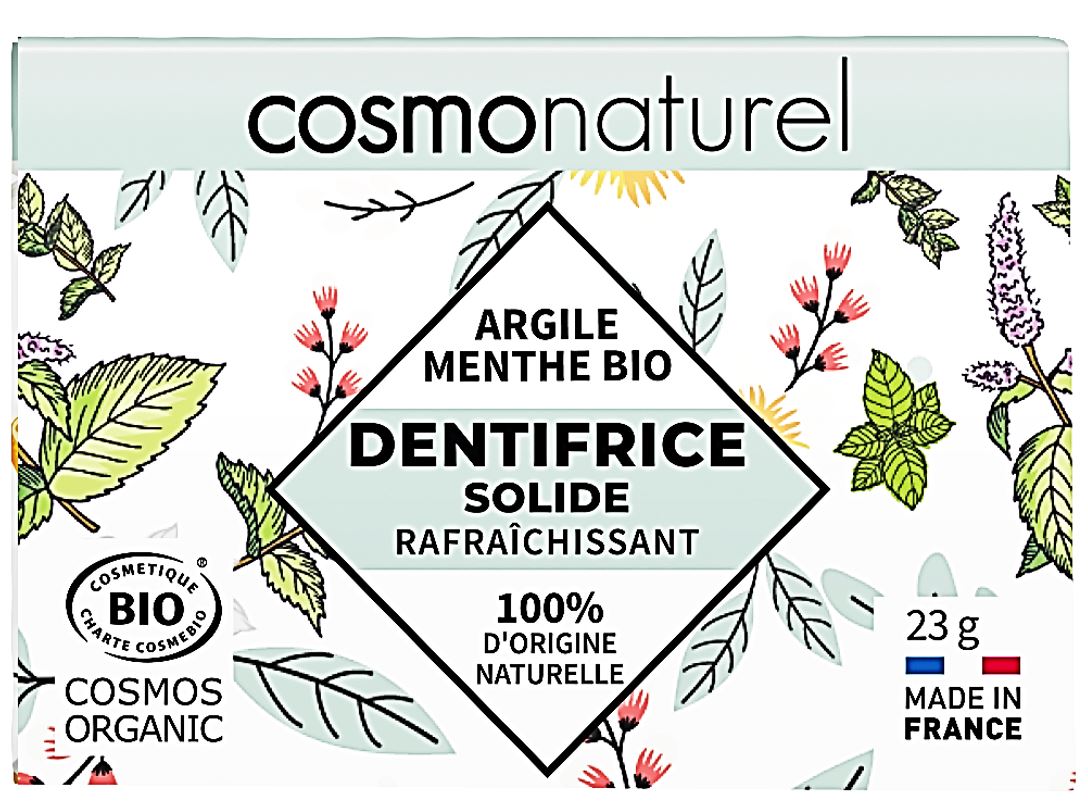 Dentifrice Solide Rafraichissant Menthe Bio