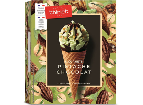 6 Cornets Classico Pistache Chocolat