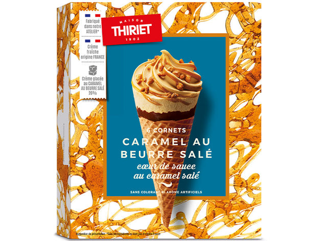 6 Cornets Caramel Au Beurre Sale