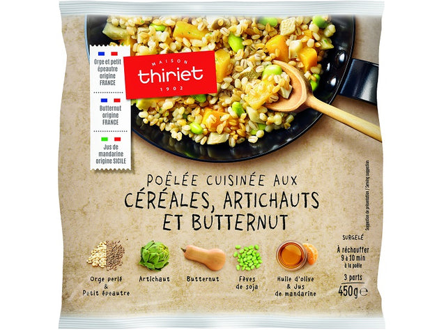 Poelee Cuisinee Aux Cereales, Artichauts Et Butternut
