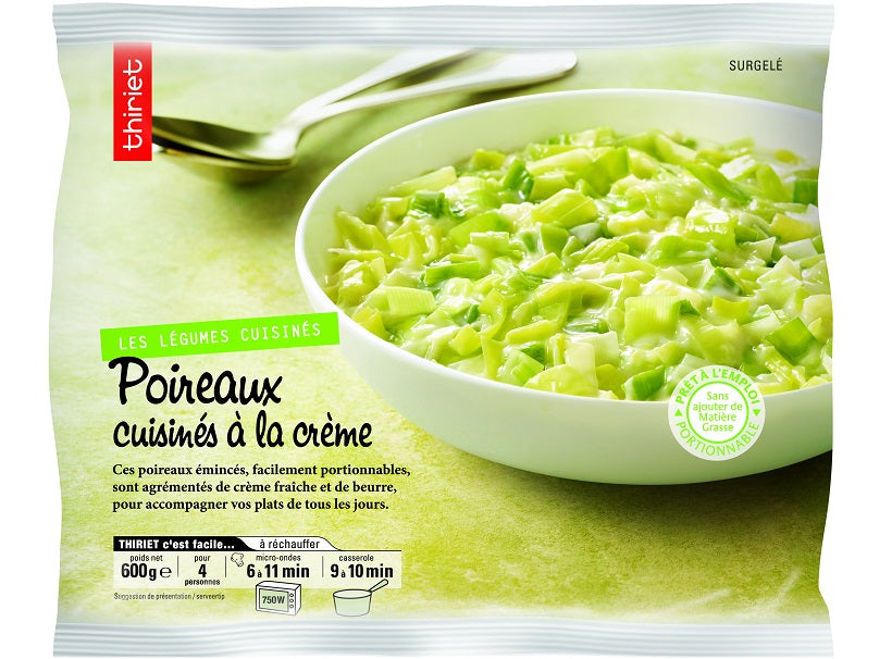 cooked leek with cream sauce 600g 4 portions\thiriet (#113165) – Le ...