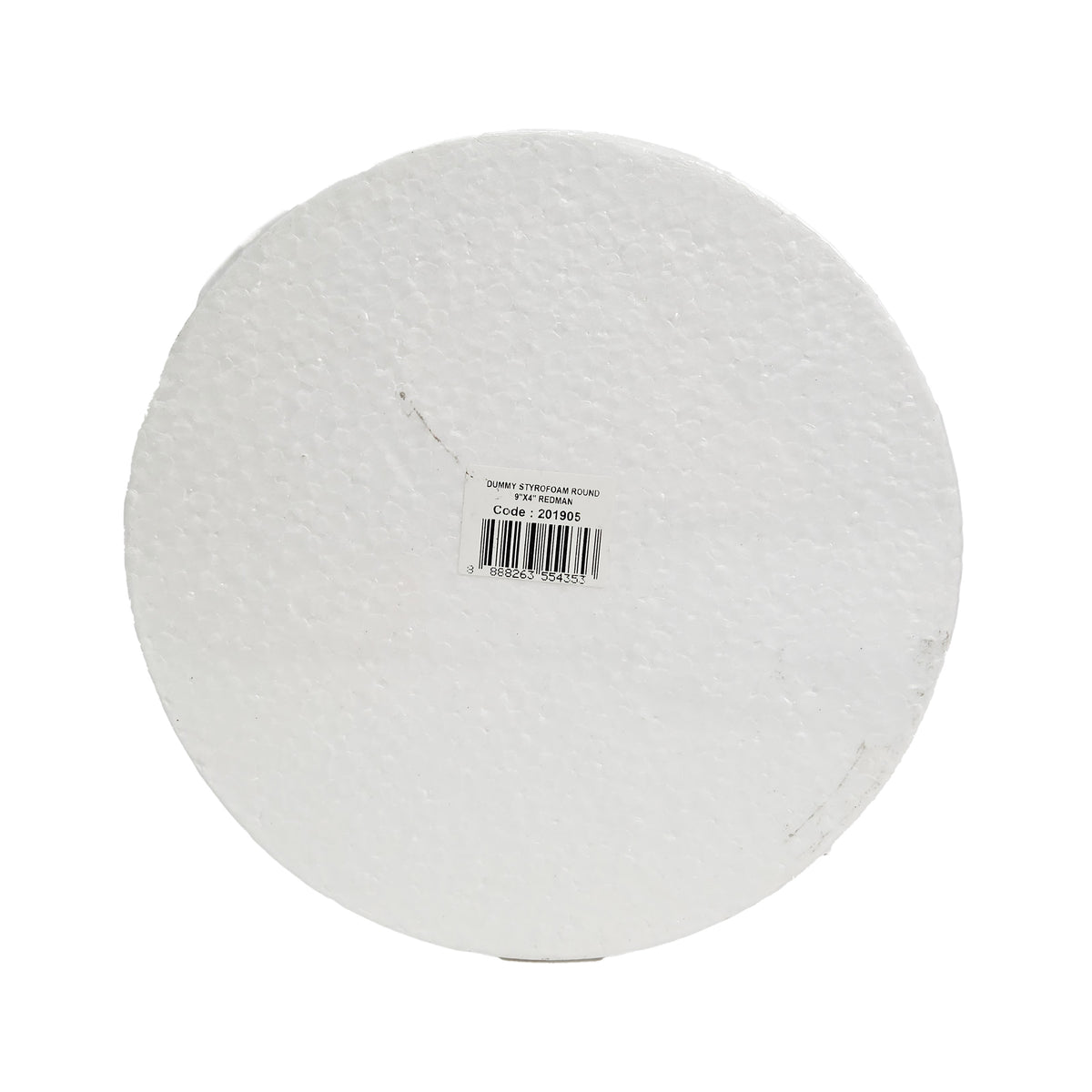 STYROFOAM CAKE ROUND 9" X 4" (#201905)