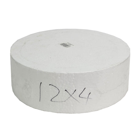 STYROFOAM CAKE ROUND 12" X 4" (#201907)