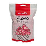 RED, WHITE & PINK HEART EDIBLE SPRINKLES 500G (#202277)