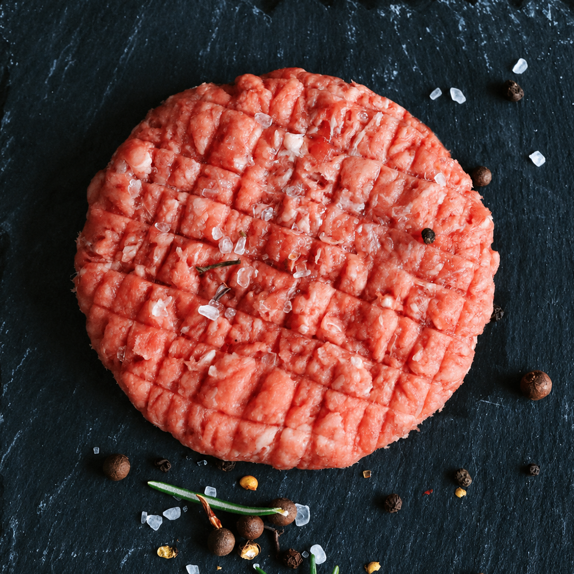 FRZ BEEF PATTIES 2X150G (#202360)