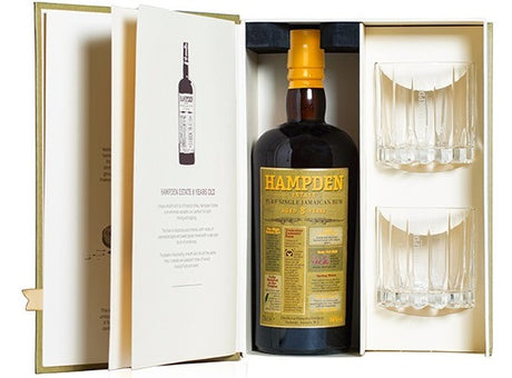 Coffret Rhum 8 Ans Avec 2 Verres Degustation