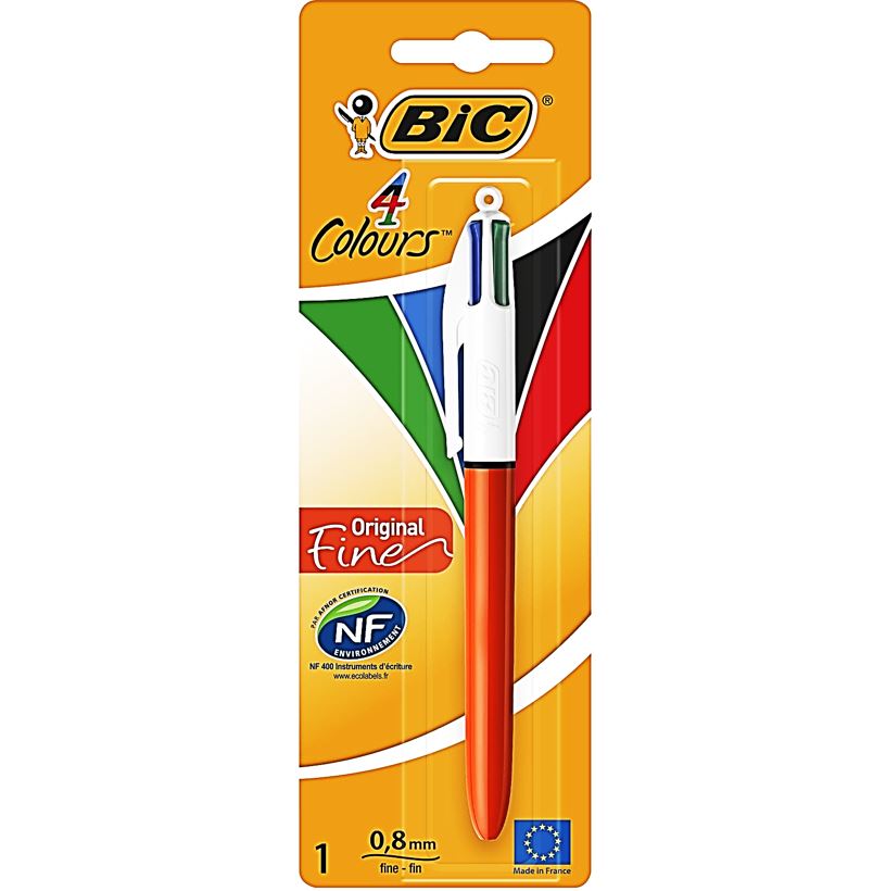 Stylo A Bille 4 Couleurs - Loriginal Pointe Fine