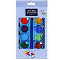 Palette De 12 Pastilles De Peinture Gouache Avec Pinceau