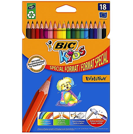 Paquet De 18 Crayons De Couleur