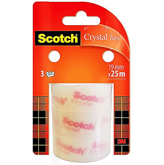 Recharges De 3 Rubans Adhesifs Crystal 19Mm