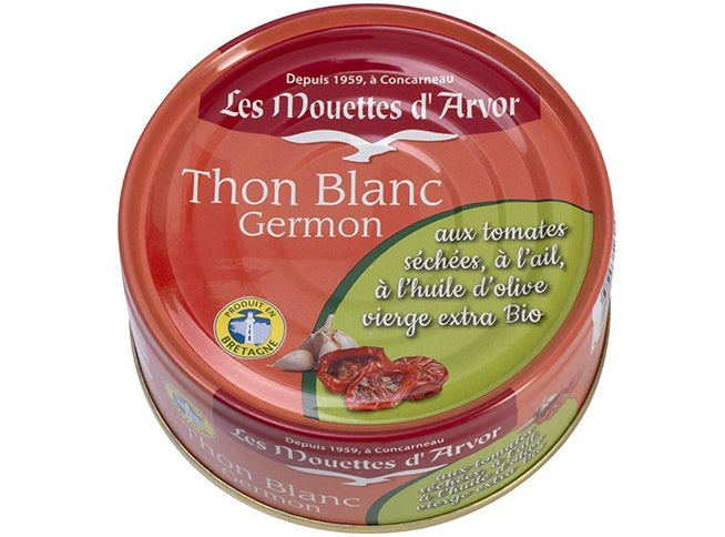 Thon blanc Germon aux tomates sechees et ail BIO