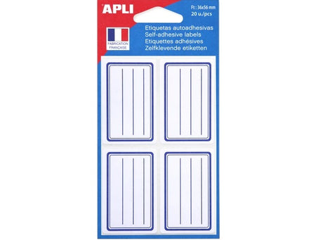 Pochette De 20 Etiquettes Adhesives
