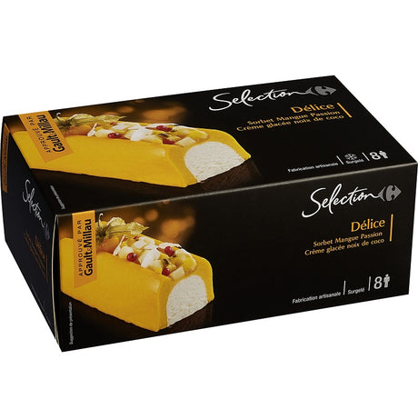 Buche glacee delice mangue passion coco