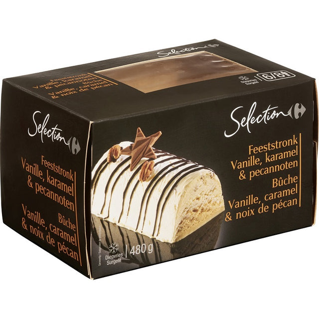 Buche glacee vanille caramel