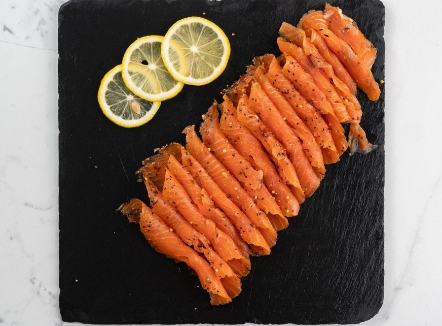 Saumon Fume Pre-Tranche Au Poivre Noir