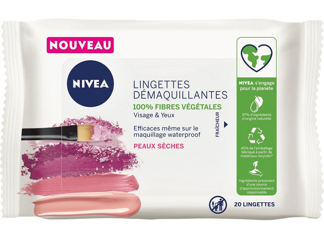 Lingette Demaquillante Visage Et Yeux Peaux Seches