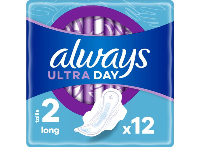 Serviettes Hygieniques Avec Ailettes Ultra Long, Taille 2
