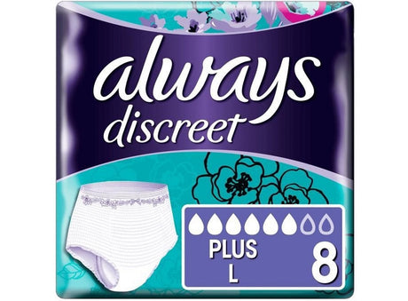 Culottes pour fuites urinaires discreet plus, taille L