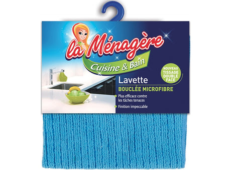 Lavette Bouclee Microfibre Cuisine Et Bain