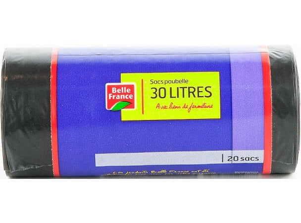 Sacs Poubelle Avec Liens De Fermeture 30L