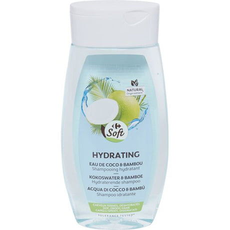 Shampooing eau de coco et bambou cheveux ternes