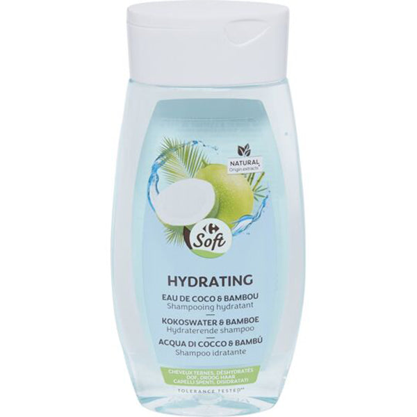 Shampooing eau de coco et bambou cheveux ternes