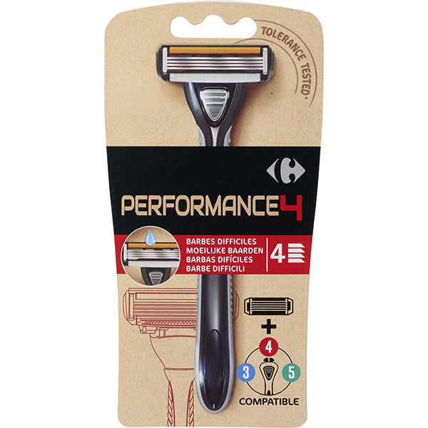 Rasoir performance 4 barbes difficiles