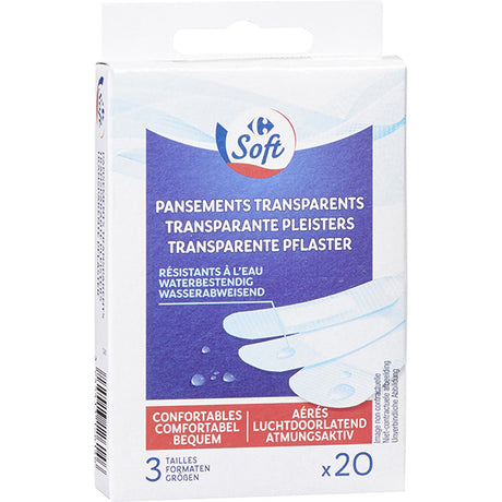 Pansements transparents 3 tailles