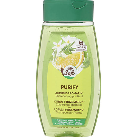 Shampooing purifiant agrume et romarin cheveux normaux a gras