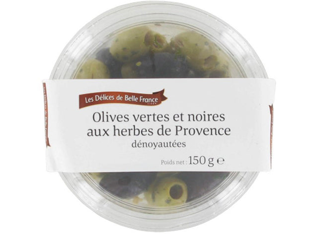 Olives Vertes Et Noires Denoyautees Aux Herbes De Provence