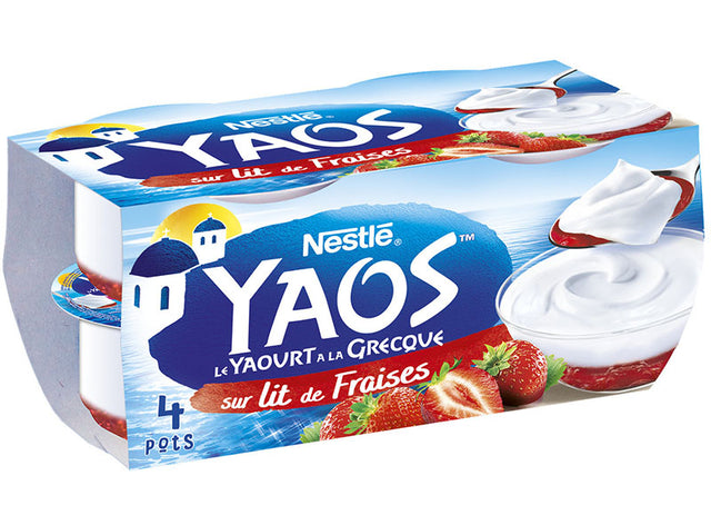 Yaourt A La Grecque Sur Un Lit De Fraises Yaos