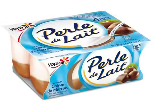 Yaourt Sur Un Lit De Creme De Marron Perle De Lait