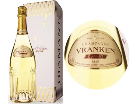 Champagne Vranken Diamant Brut Avec Etui Blanc