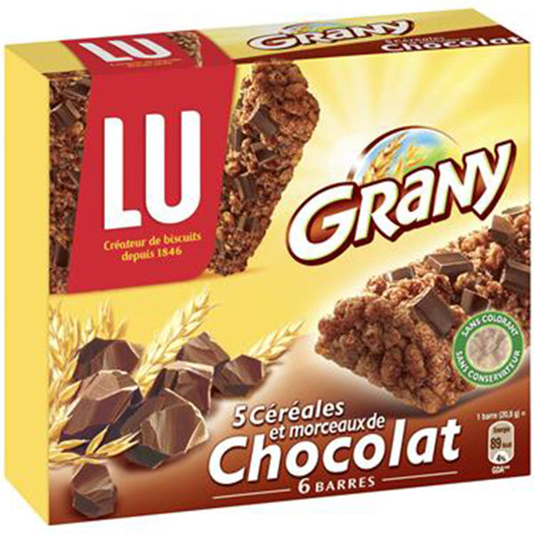 Barres De Cereales Au Chocolat