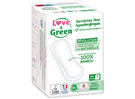 Serviettes Hypoallergeniques Eco ”Maxi Super”