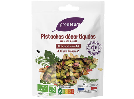 Pistaches Decortiquees Sans Sel Ajoute Bio