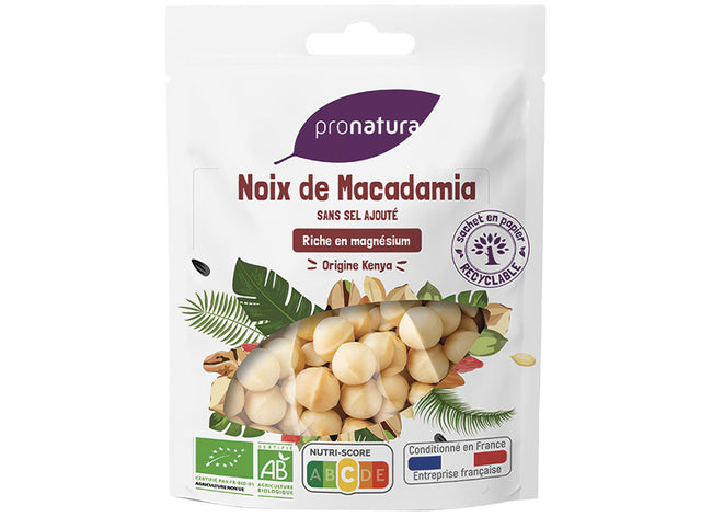 Noix De Macadamia Sans Sel Ajoute Bio