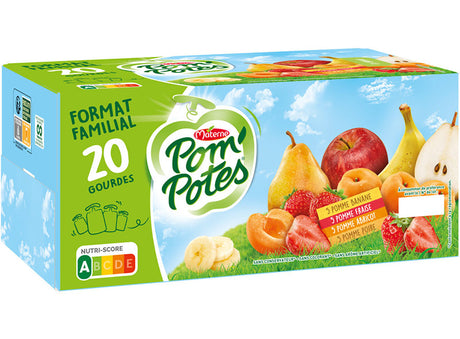 Pompotes En Gourde Assortiment De Compotes