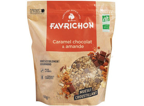 Muesli Croustillant Caramel Chocolat Amande Bio