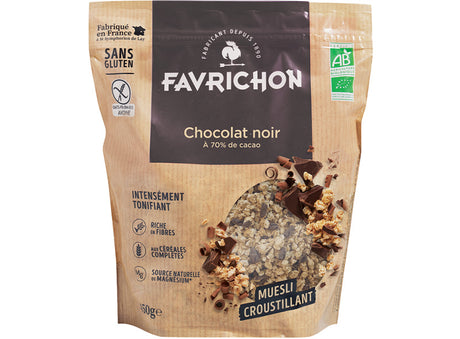 Muesli Croustillant Chocolat Noir 70% De Cacao Bio