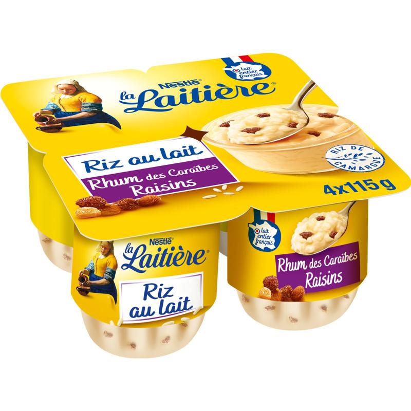 Riz Au Lait Rhum Raisins La Laitiere