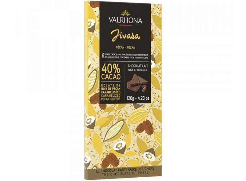 Chocolat Au Lait Jivara 40% De Cacao Aux Eclats De Noix De Pecan