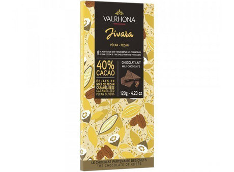 Chocolat Au Lait Jivara 40% De Cacao Aux Eclats De Noix De Pecan