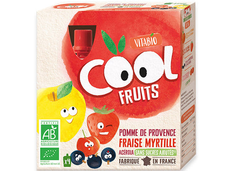 Cool Fruits Pomme Fraise Myrtille Bio