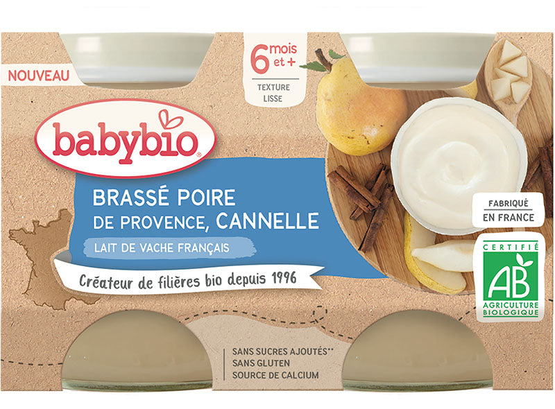 Petits Pots De Brasse Poire De Provence Cannelle Bio