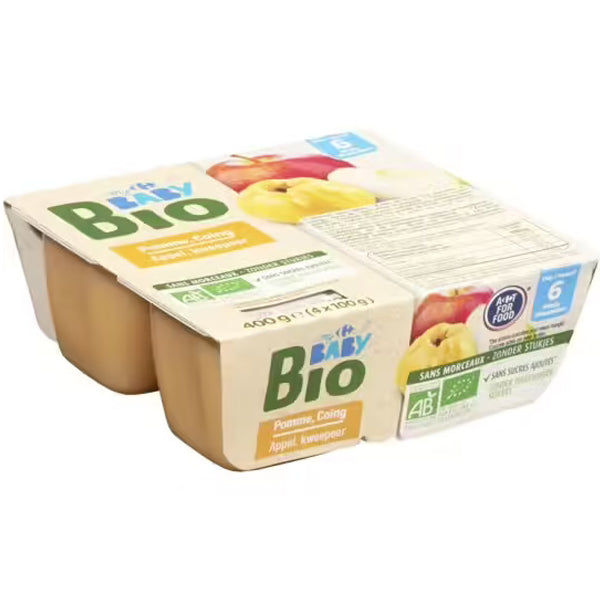 Compotes Pommes, Coing Bio